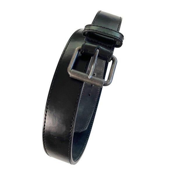 Wrangler Black Genuine Leather Work Belt - Silver Buckle Men's Size 36/90 - Picture 2 of 7